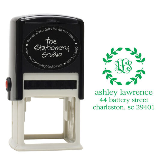 Script Monogram Self-Inking Stamper
